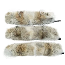 Natural Color Real Coyote Fur Collar Trimming Fur Hood trim Strips For Jacket Coat