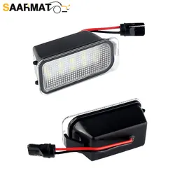 2Pcs LED License Number Plate Light Lamps for Ford Escape Ranger Kuga 1 2 C-MAX Focus 2 3 Ecosport Edge Fiesta 6 7 Mondeo 4 5