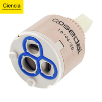 Ciencia Faucet Cartridge Valve 40mm Ceramic Valve 35mm for Hot and Cold Mixer Tap Faucet Replace Accessories