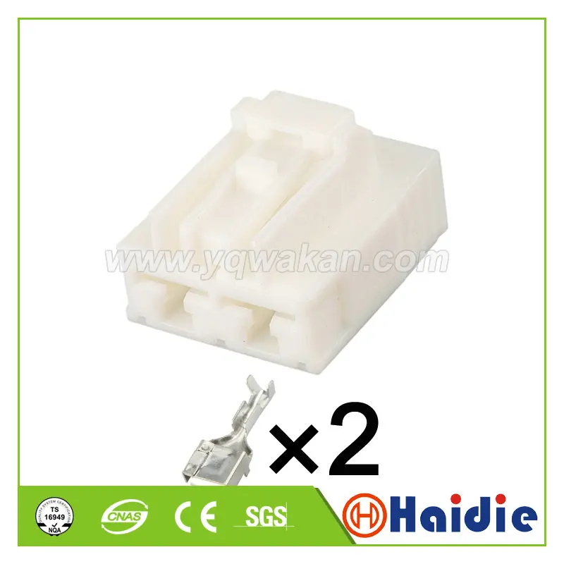 

5sets 2pin auto female of 6098-1278 harness plug automotive electrical plastic unsealed connector 6098-1104