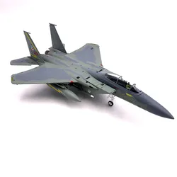 Diecast 1:100 Scale US  F-15C Strike Eagle Military F15 Fighter Model Metal Toy Aircraft for Collection Souvenir