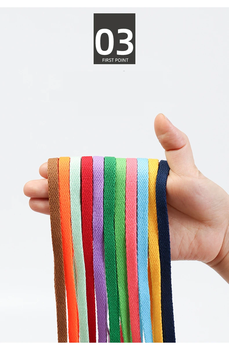 1 Paar flache Schnürsenkel, klassische Schnürsenkel, passend für modische, einfarbige Sportschuhe, lässige Unisex-Schnürsenkel, Schuhzubehör – Detail 7