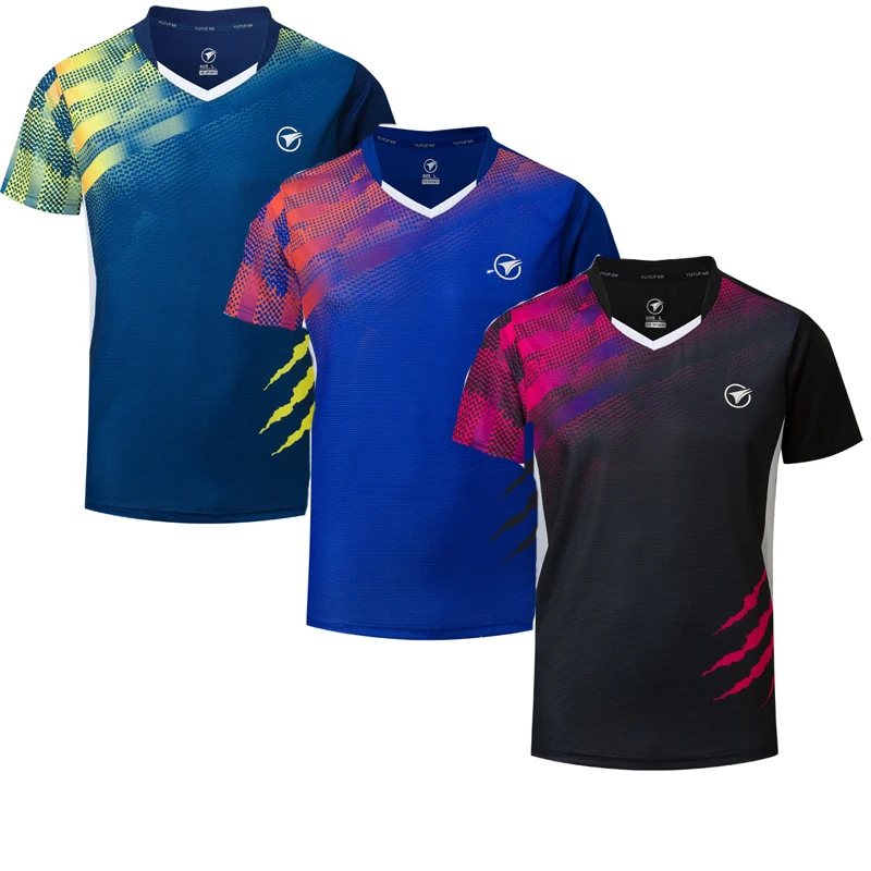 New Badminton shirts Men/Women, sport shirt Tennis shirts , table tennis t-shirt , Quick dry sports training t-shirts AB121