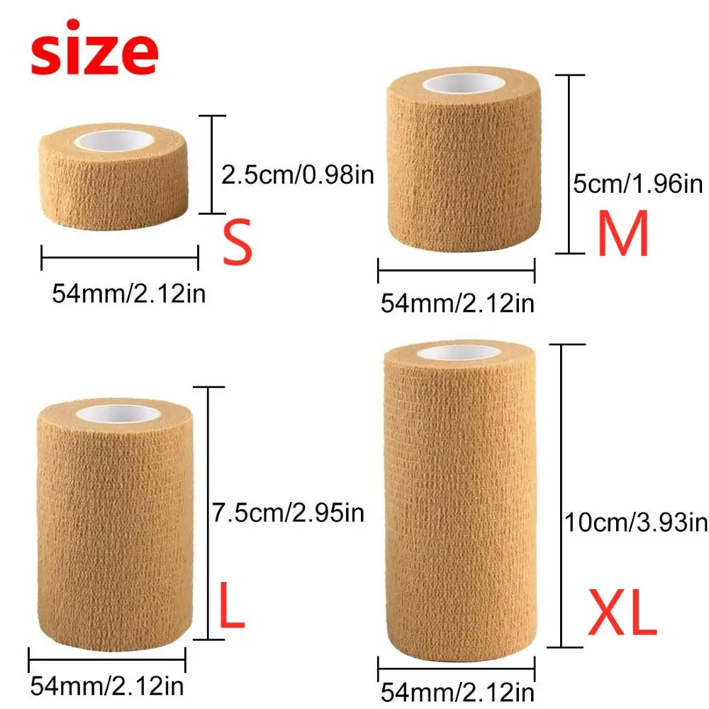 24/12/8/6 Rolls Sports Elastoplast Strong Elastic Adherent Self Adhesive Cohesive Bandage Tapes