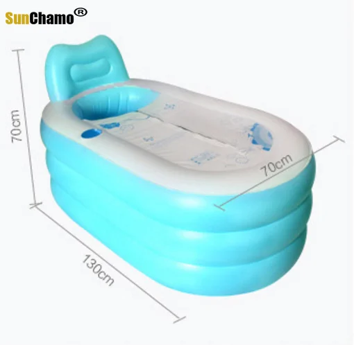 

Thickening Heightening Adult Inflatable Kids Bathtub Plastic Safety Bath Tub Barrel Folding Children Bath Tub