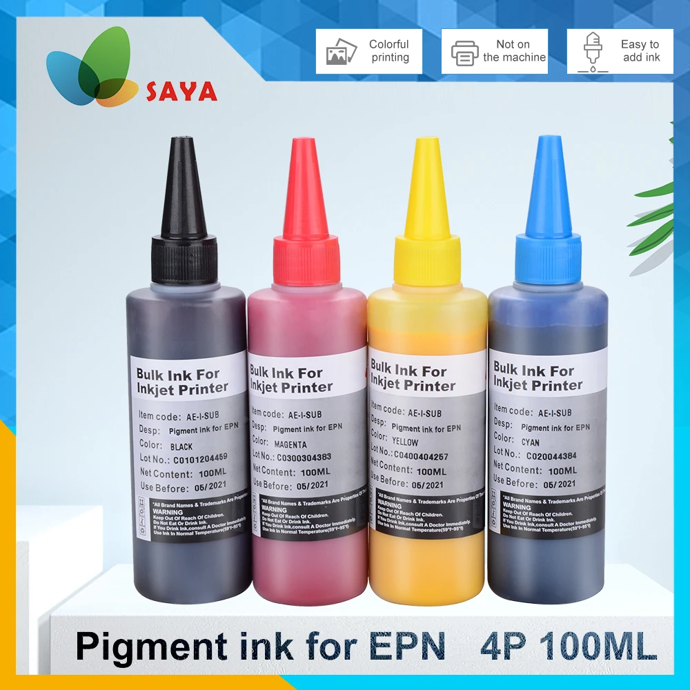 

100ml*4 CISS refill ink Waterproof Universal PIGMENT Ink For Epson SureColor P600 P800 Stylus Pro 3800 3880 789 inkjet printer