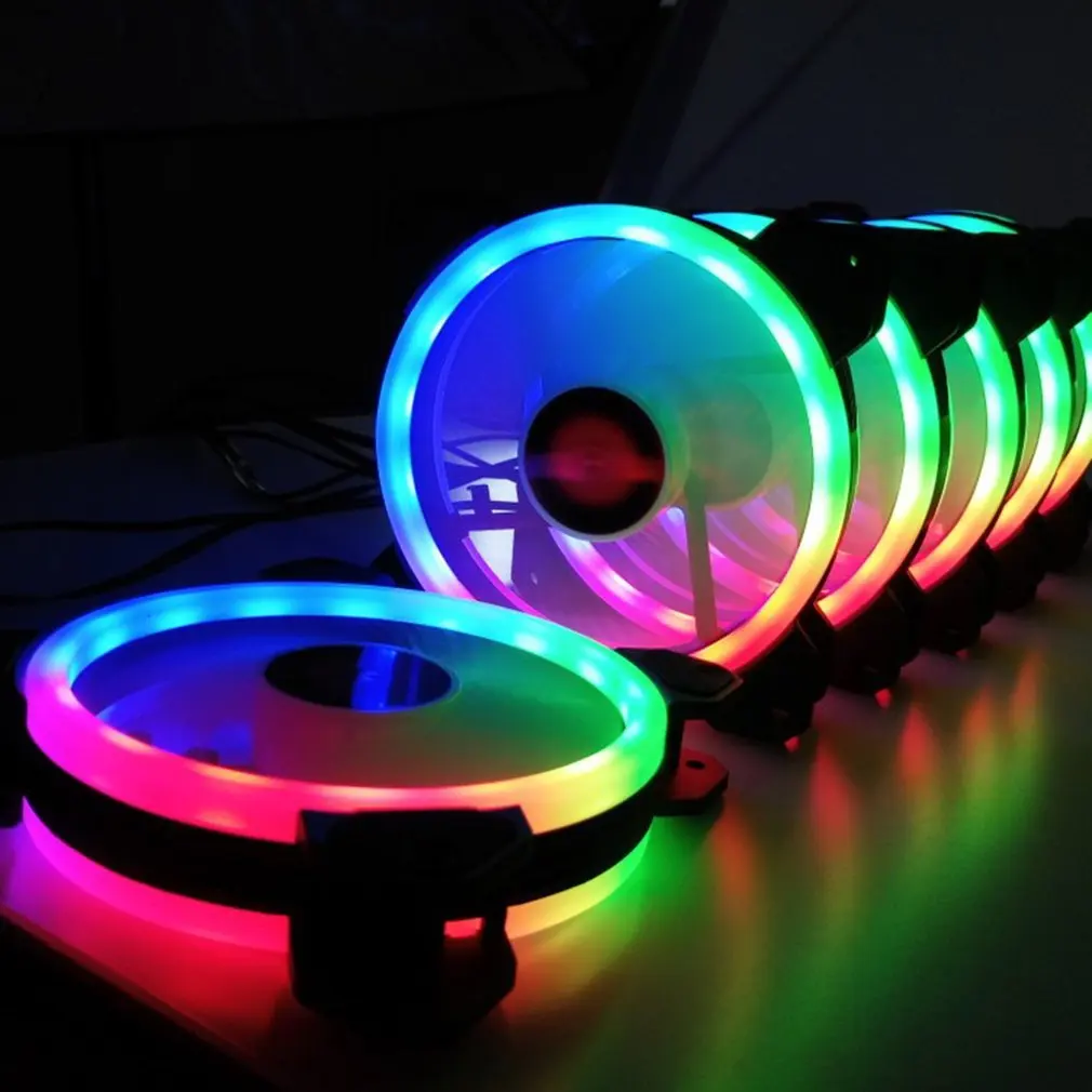 3pcs RGB 120mm 12V Cool Fashion solar eclipse Mute colorful PC Case System Cooling Fan Multiple Modes Hydro Bearing