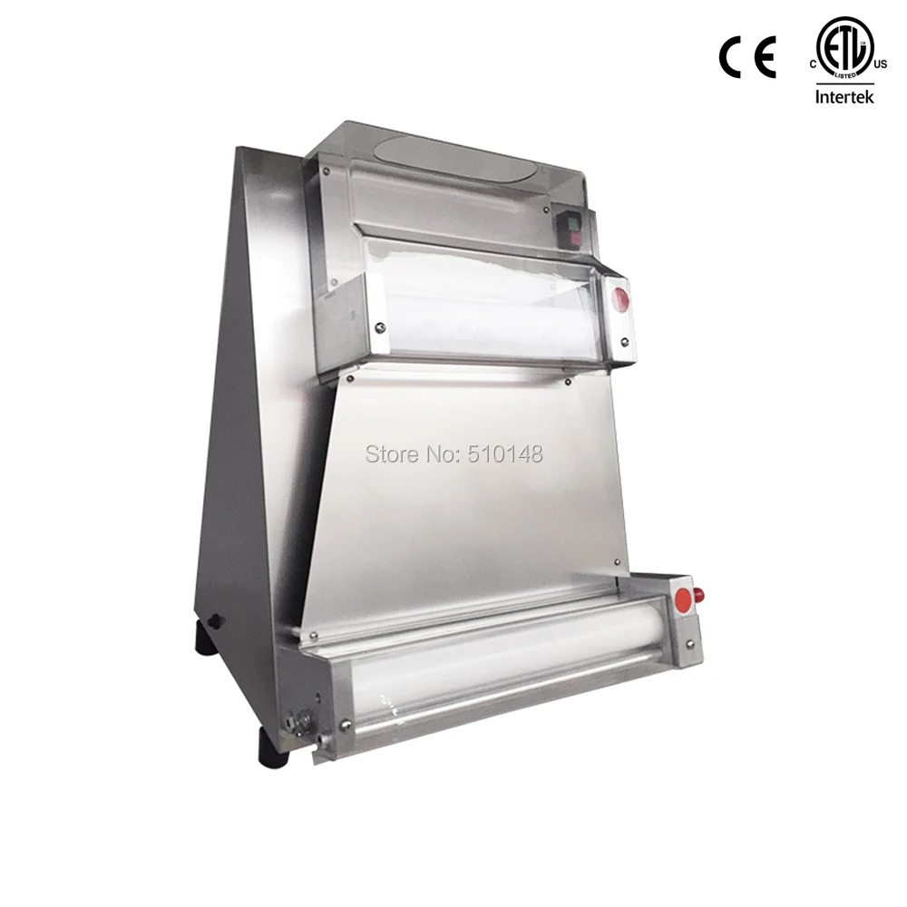 Electric Dough Roller 18 Inch 2 Rolls Commercial Sheeter Press Machine Stainless Steel Kneader