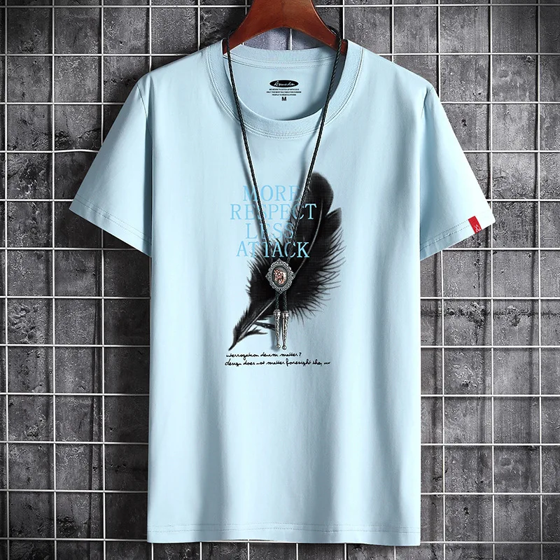 New 2021 Fashion Anime T Shirt White Oversized Summer for Men Clothing Graphic Vintage T-shirt Tshirt Harajuku Manga Anime S-6XL