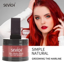 Sevich-polvo esponjoso para el cabello, resistente al agua, polvo de línea de pelo, raíces, Control de bordes, cobertura instantánea, sombra de pelo, corrector de maquillaje