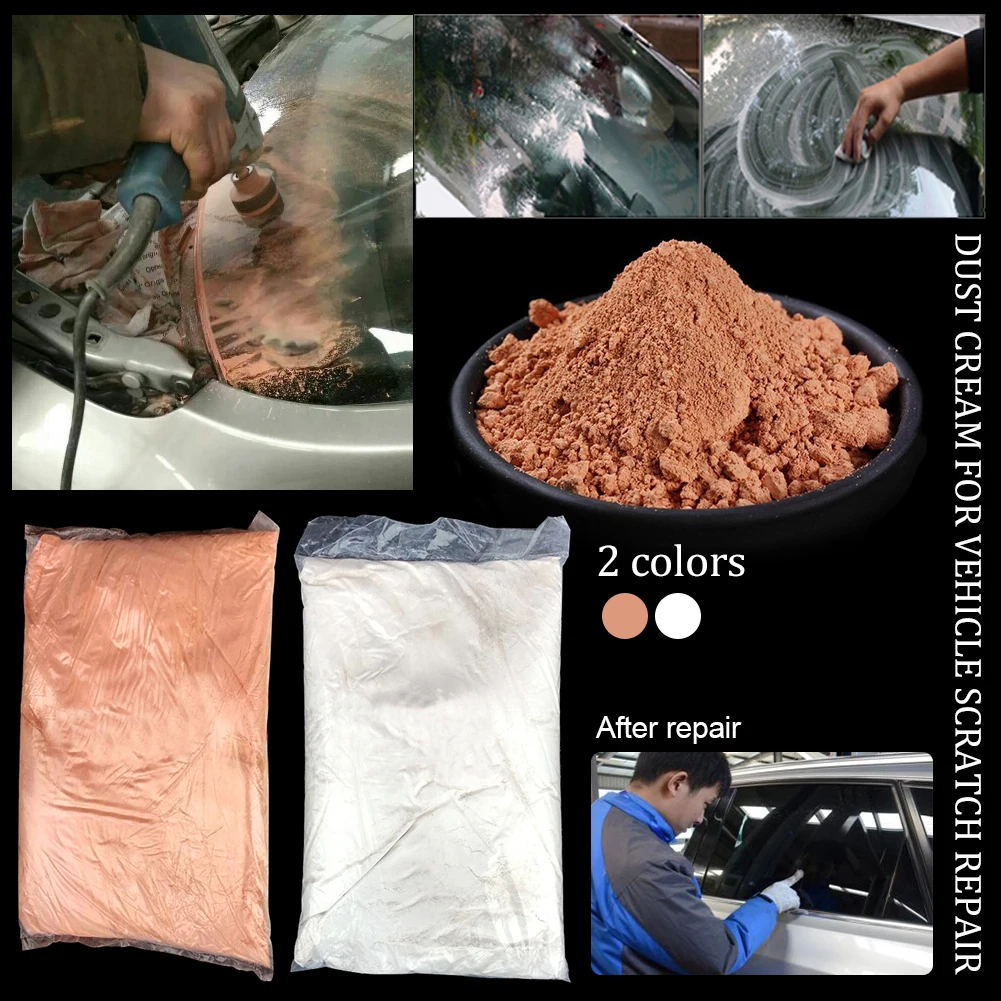 110g Car Windshield Polishing Powder Car Window Scrach Remove Repair Rare Earth Cerium Oxide Powder Abrasive Tool Car Windows