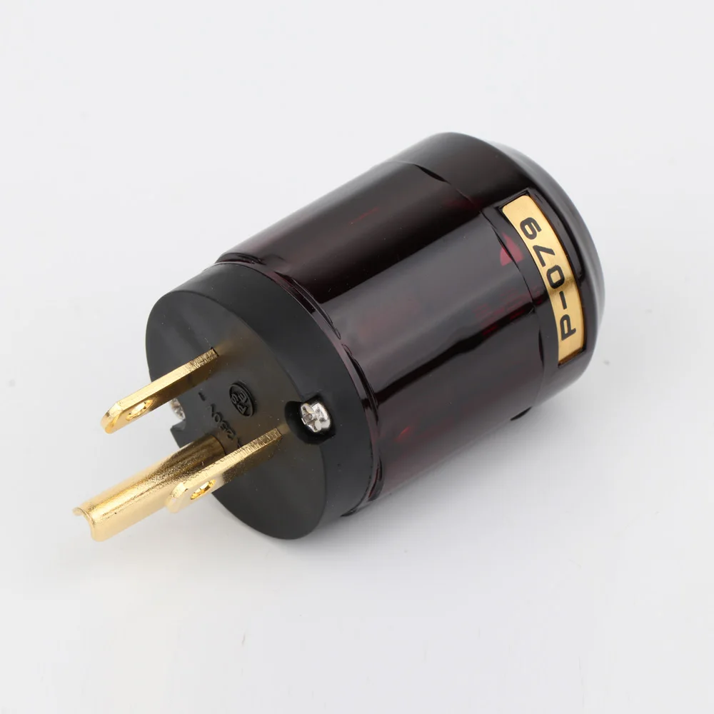 2 stück HIFI P-320/C-320 Kupfer UNS Version Schuko AC Power Stecker Ver IEC Stecker DIY – Detail 19