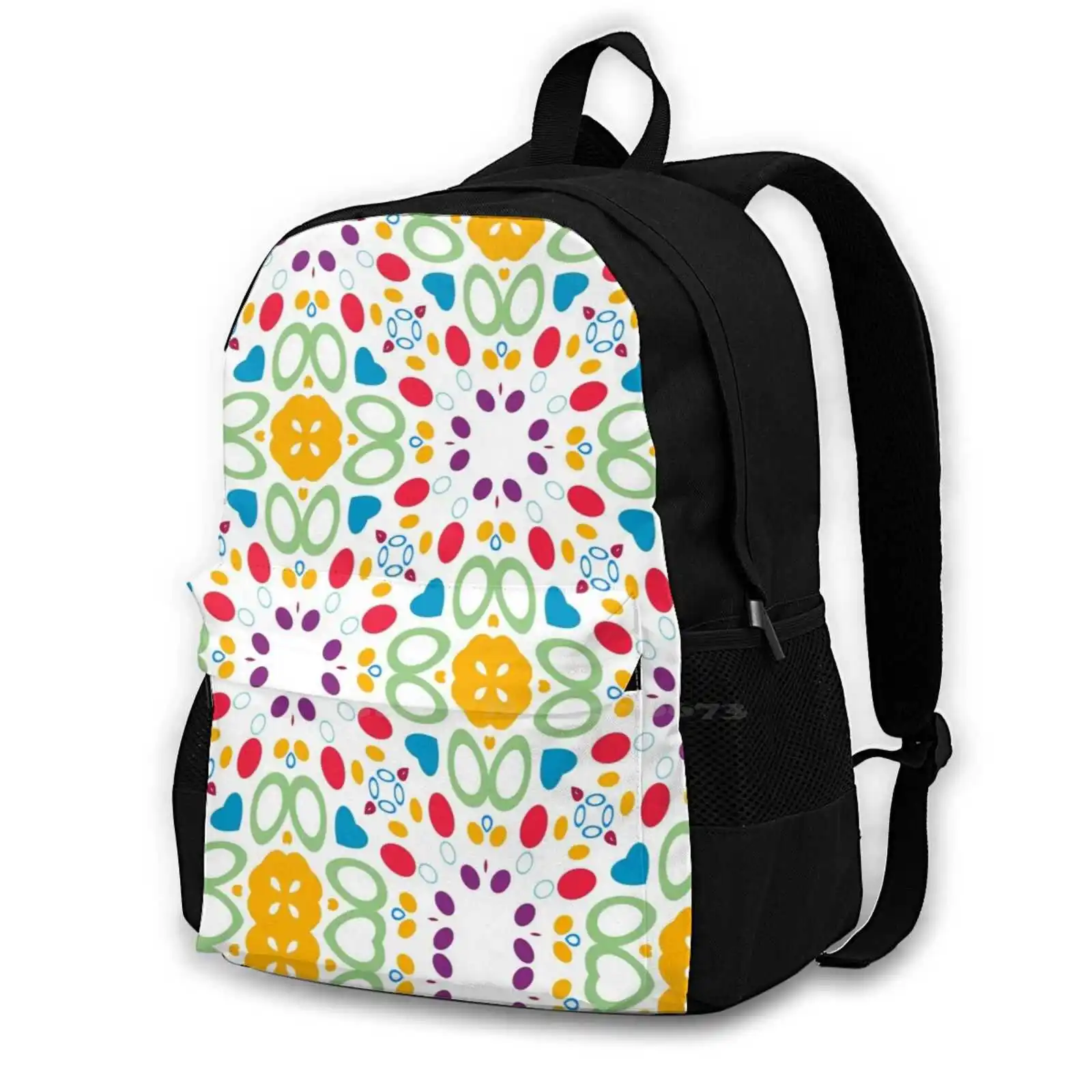 Light Pastel Color Design Decorative Seamless Colorful Repeat Pattern Rucksack Knapsack Storage Bag Backpack Avios Points