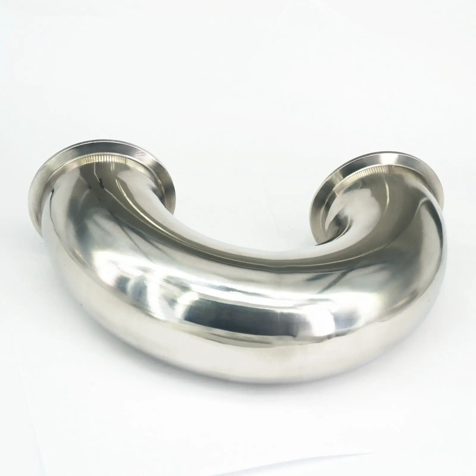 

Fit Tube O.D 76mm Tri Clamp 3" 304 Stainless Steel Sanitary 180 Degree Elbow Pipe Fitting