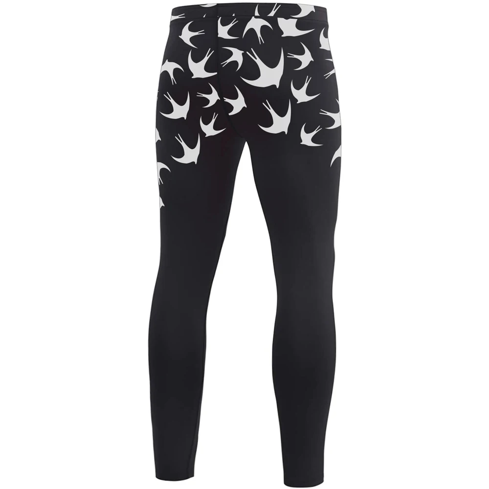 Custom Men's Swallow Sports Workout Pants Bjj Spats Running Tights Pants Compression Running Pants
