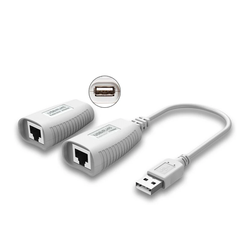 MT-VIKI USB2.0 Extender 150FT 150 feet 50m USB to RJ45 LAN Cable Extension Adapter MT-150FT