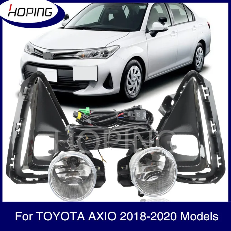 

Hoping For AXIO Front Bumper Fog Light Set For TOYOTA AXIO 2018 2019 2020 Front Fog Lamp With Wiring Switch Additional Set