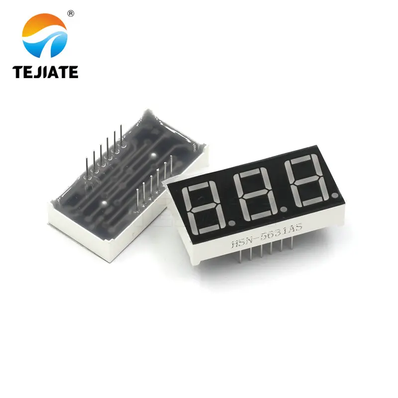 0.56 Inch Led Display 7 Segment 1 Bit/2 Bit/3 Bit/4 Bit Digit Buis Rood gemeenschappelijke Kathode/Anode Digitale 0.56 Inch Led 7 Segment