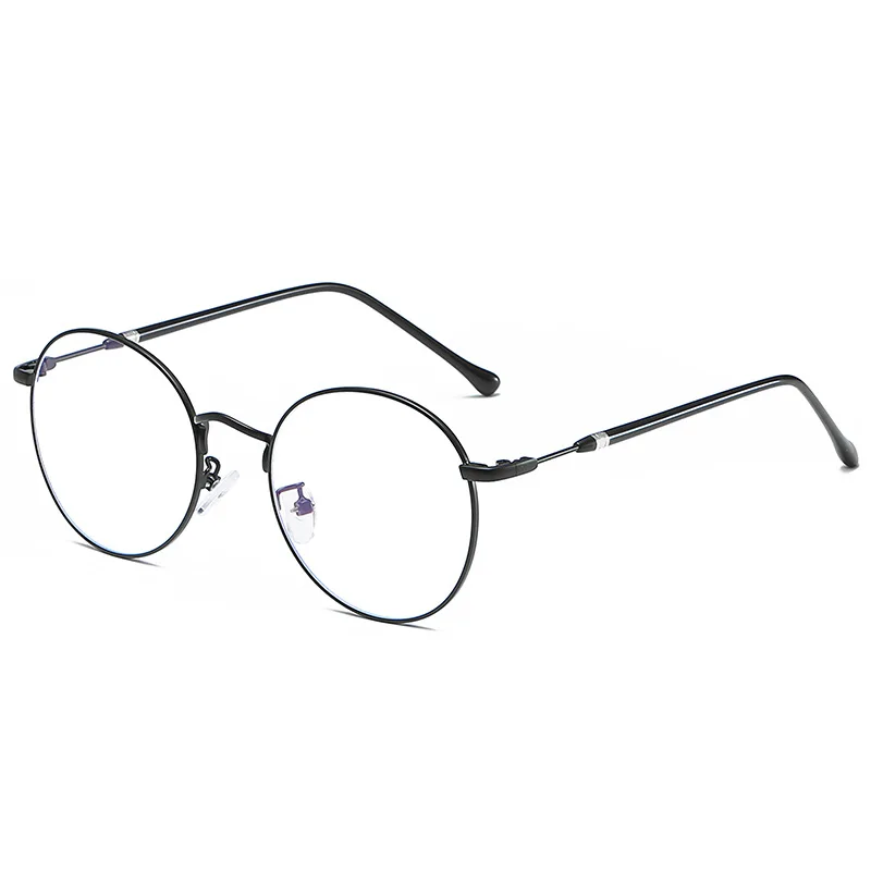 Round Metal Glasses for Computer Anti Blue Ray Frame Women Men Eyeglasses Transparent Spectacles Oculos De Grau 1912