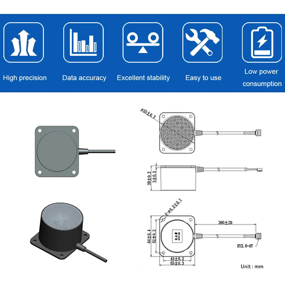 Ultrasonic Ranging Module 21° Waterproof Human Body Water Proof Integrated Distance Measuring Transducer Sensor