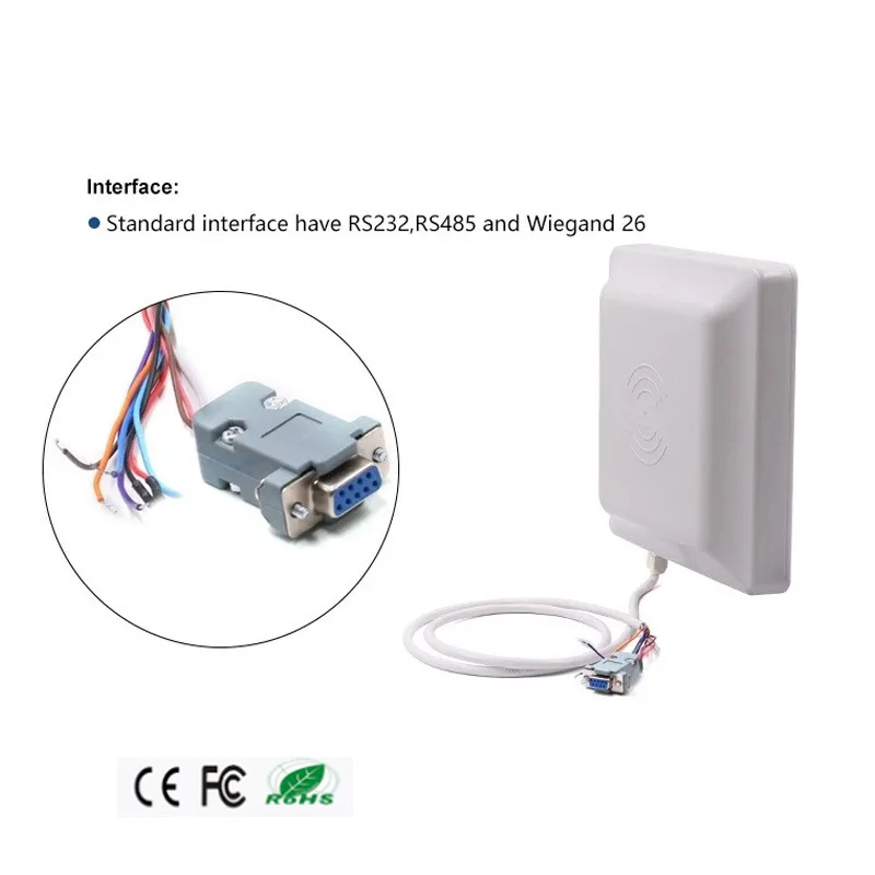 UHF RFID Reader Writer Module 6m Long Distance 865~868MHz 902-928mhz ISO18000-6C WG26/34 RS232/485 Access Concrol Reader Board