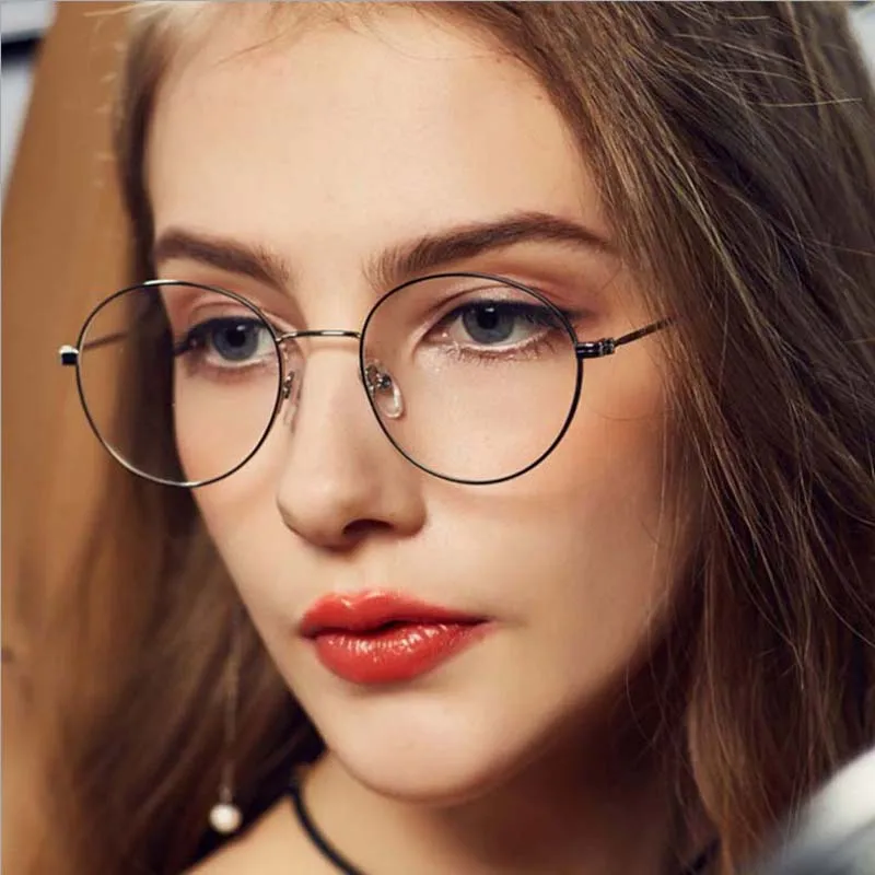 

MIZHO High Quality GOLD Frame Round Metal Protector Glasses fake Men Rays Radiation Anti Blue Light Blocking Glasses Women