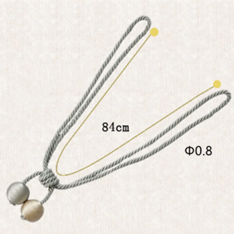 New Fashion Curtain Tiebacks Plush Hanging Belts Ropes Curtain Holdback Free Drilling Installation Curtain Accessories Buckle image 3