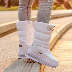 2024 Winter Platform girls Boots Children Rubber anti-slip Snow Boots Shoes for girl big Kids Waterproof Warm Winter Shoes Botas