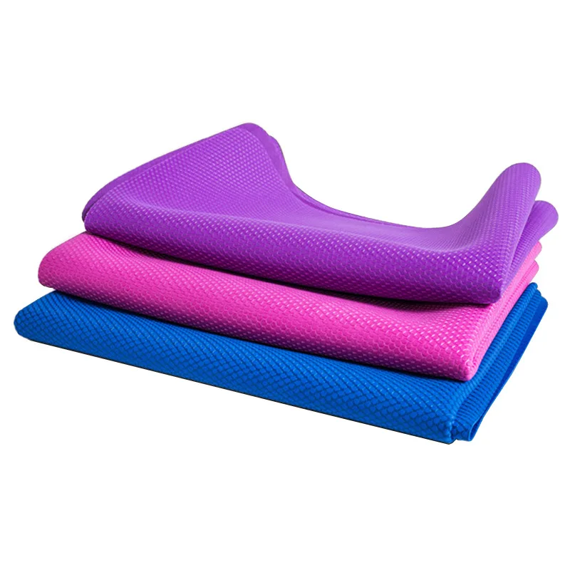 Yoga Mat Natural Rubber Three-piece Ultra-thin Foldable Non-slip Workout Portable Blanket Travel Pad Pilates 183*61* 0.15cm