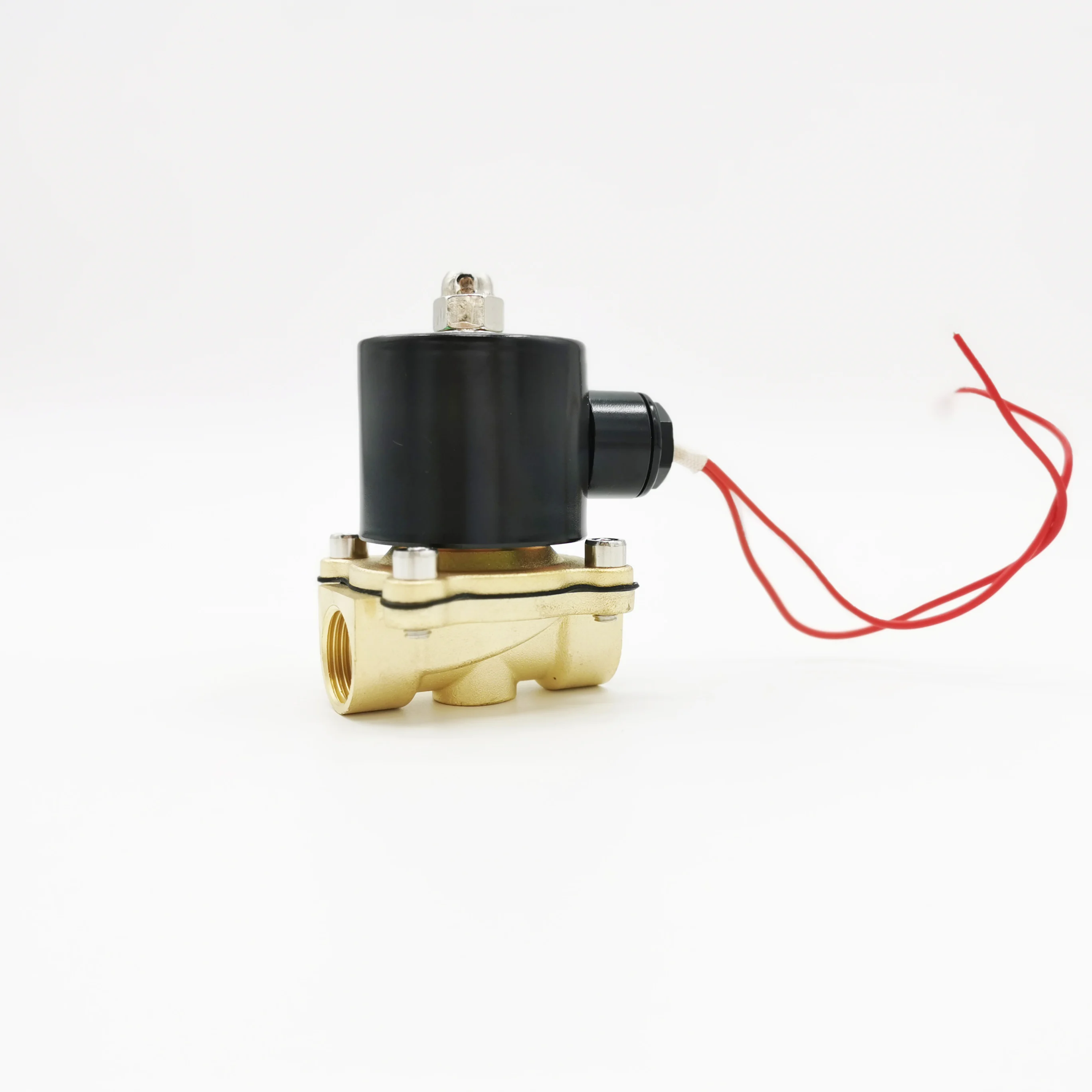 الكهربائية الملف اللولبي صمام عادة مغلقة AC220V المياه برهان G3/8 "G1/2" G3/4 "G1" G1-1/4 "G1-1/2" G2 "DC12V 24 فولت