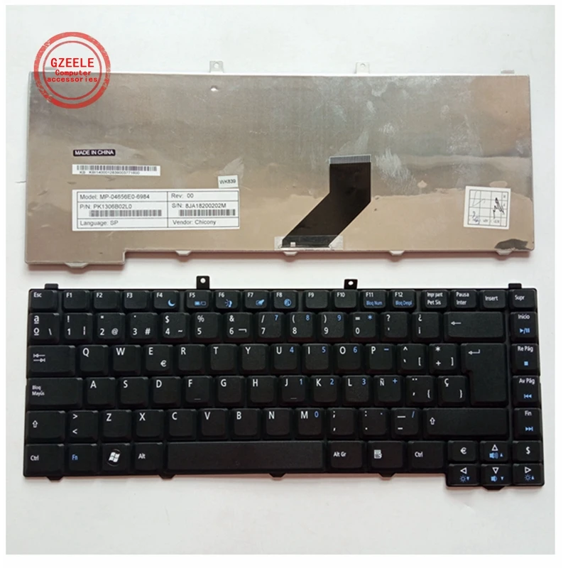 SP Spanish FOR Acer Aspire 1670 1672 3102 3030 3100 3650 3600 3690 3692 3693 5101 5102 5103 5100 5110 5610 5610Z keyboard