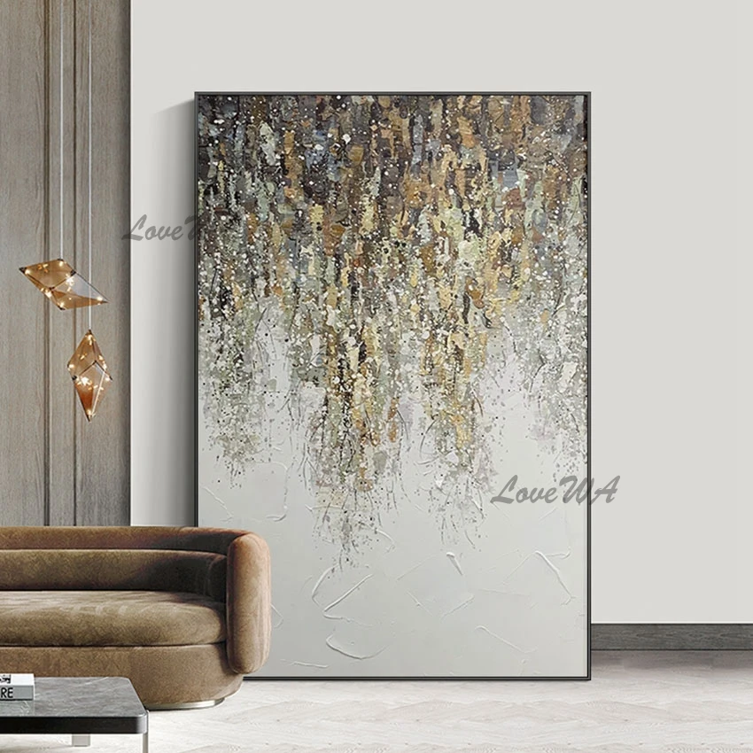 

Unframed Abstract Textured Oil Painting 100% Handpainted Canvas Home Decoration Wall Picture For Restaurant Quality Artwork