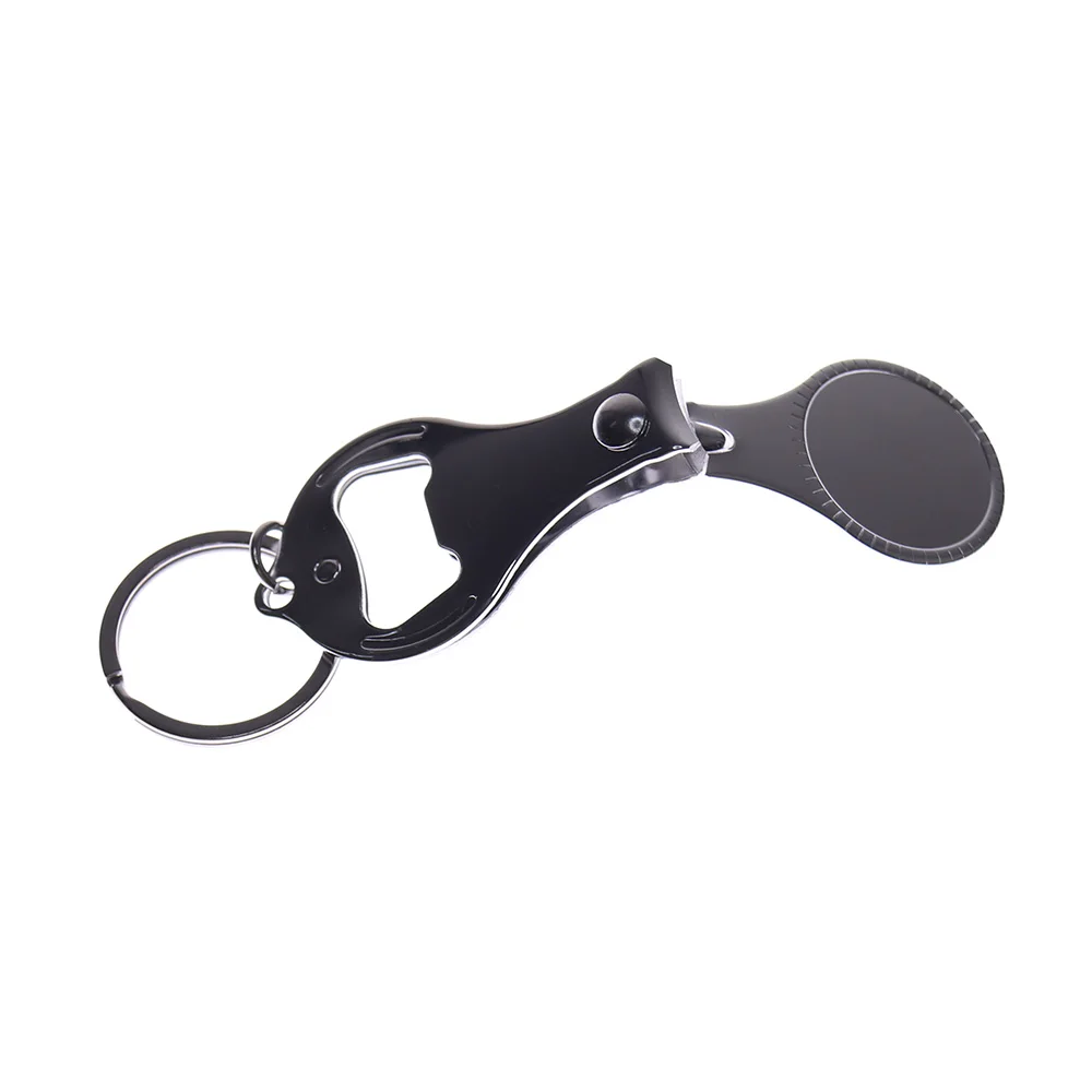 Multi-function Keychain Nail Clippers Manicure Beauty Tool Nail Cutter Bottle Opener