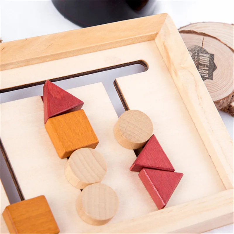 Giocattolo Montessori per bambini forma di apprendimento in legno giocattolo di corrispondenza logica logica di addestramento puzzle gioco bambini giocattolo educativo precoce