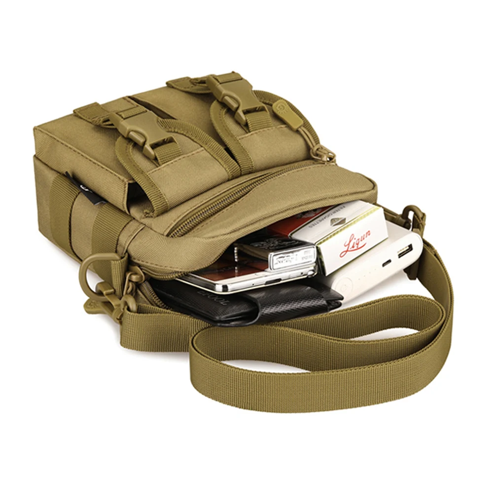 Tactical Shoulder Bag Sling Oxford Travel Bags Handbags Outdoor Climbing Hiking Bag Sports Storage Phone Crossbody Fishing Bag