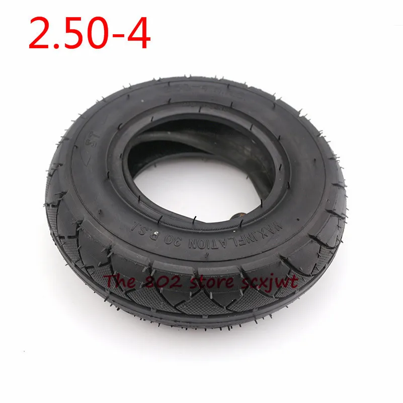 Motorcycle Accessory 2.50-4 Inner  Outer Tire 2.80/  Tube Tyre  for Electric Gas Scooter Wheelchair Wheel