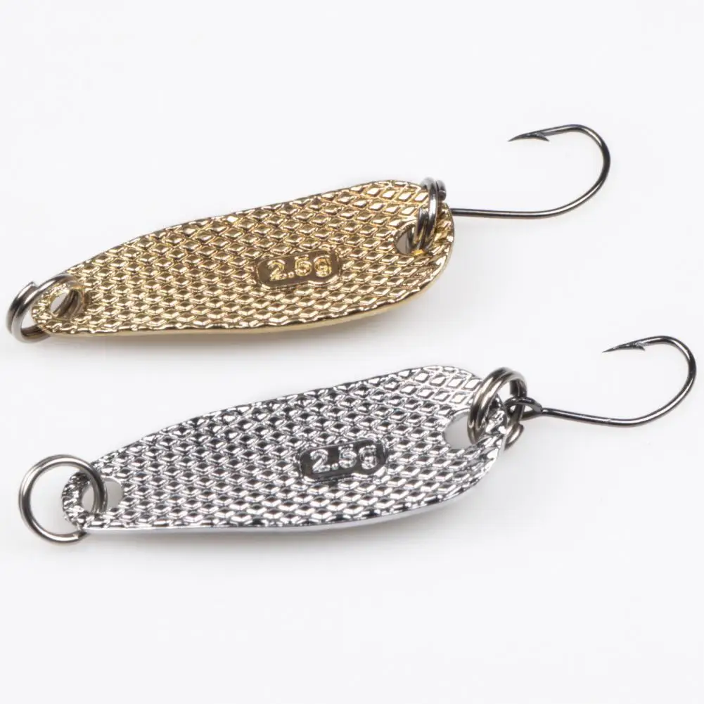 Metal Sequin Artificial Fishing Bait Spoons Single Hook Fish Lure Curve Tackle Fishing Bait