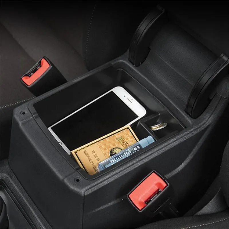 Armrest Storage Box For Volkswagen Golf SV Sportsvan 2016-2019 Center Console Bin Glove Tray Holder Case Car Organizer