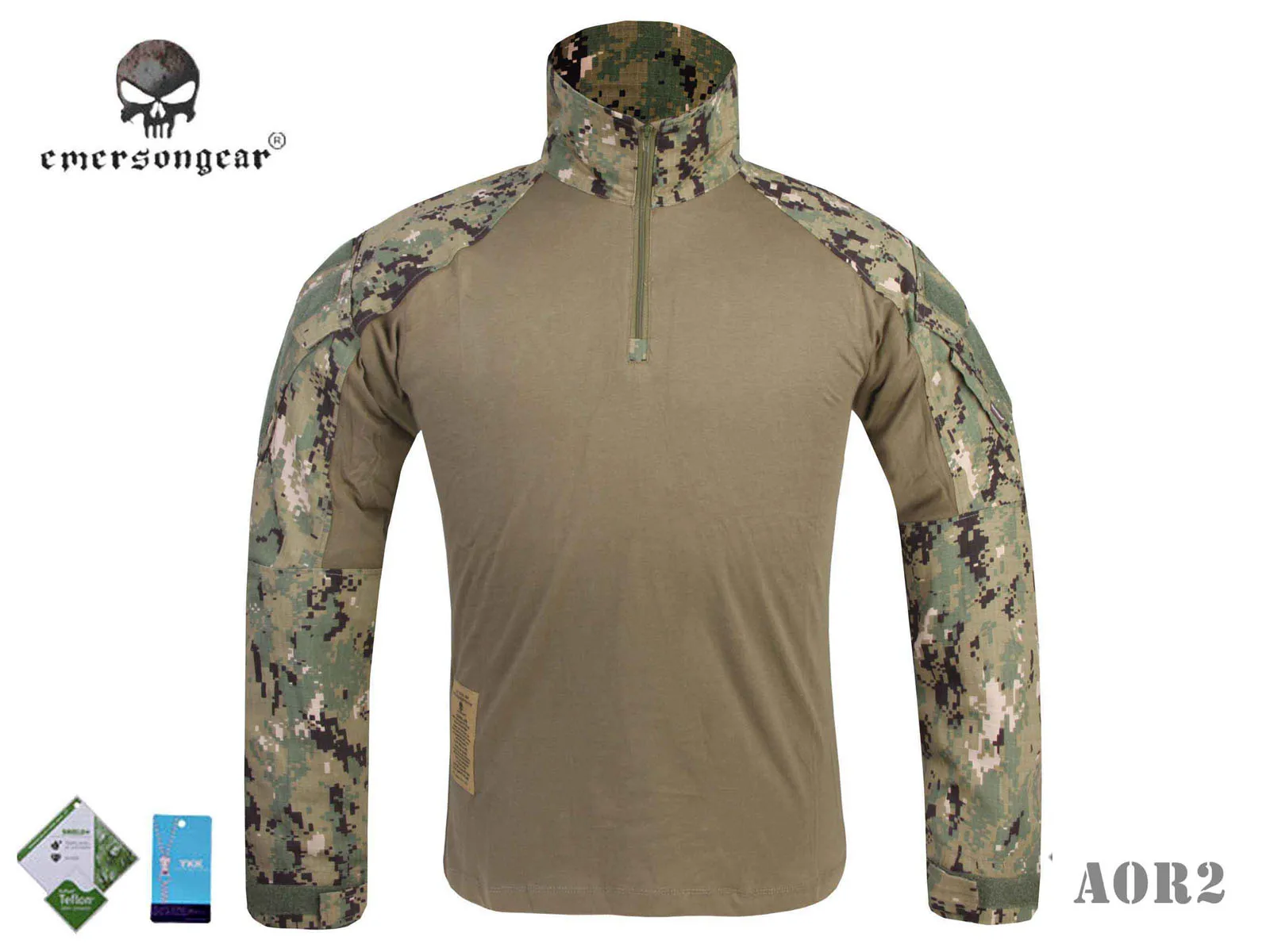 Emersongear-gen3 camisa tática e calças, combate bdu uniforme, aor2, em8596, em7049