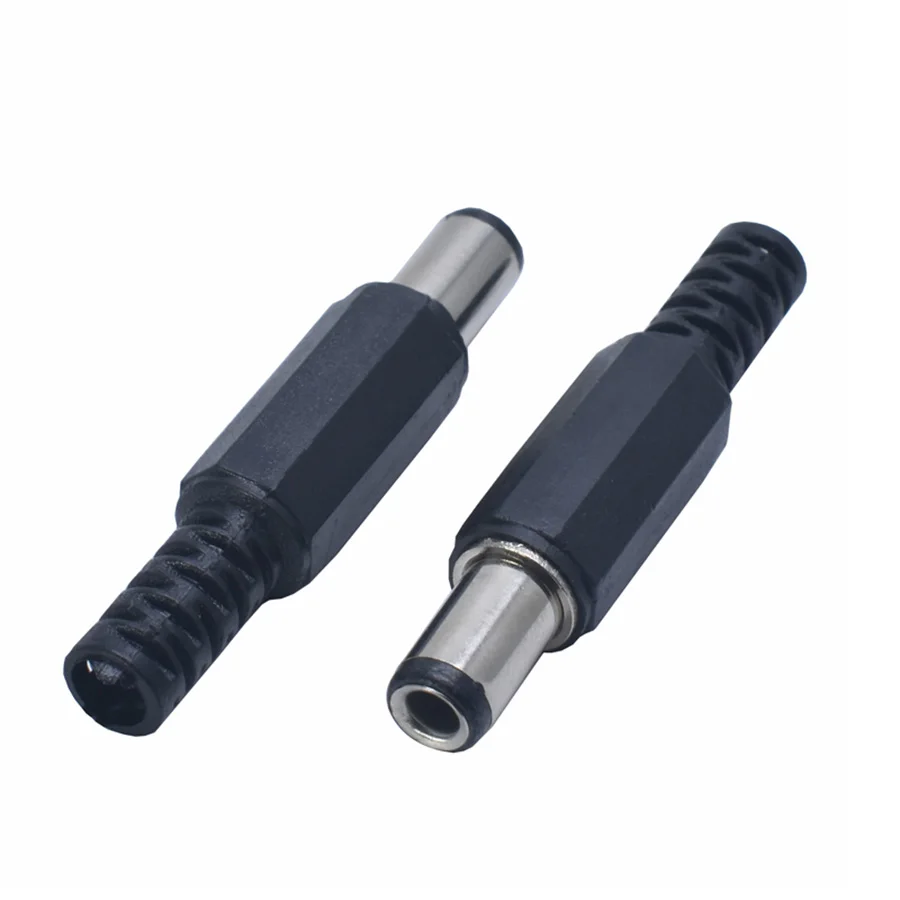 1/5/10 sztuk DIY 6.3mm x 3.0mm DC wtyczka zasilania żeński przewód Adapter złącze lutowane beczka długość 9.5mm