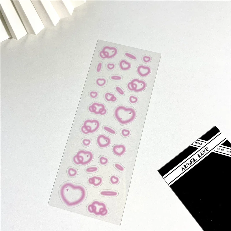 Korean Ins Angel Love Colorful Cute Stickers Envelope Card Sealing Paster Creative Hand Account Stationery Decorative Sticker