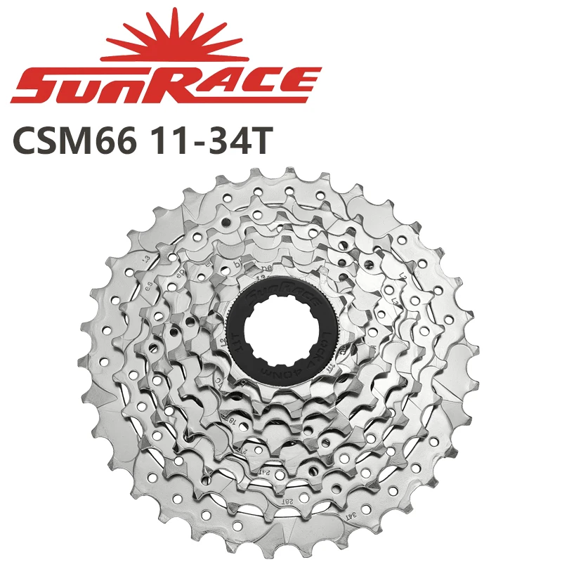 

Sunrace CSM66 CSM680 Cassette 8 Speed 11-34T 11-40T 11-42T Bike Bicycle For MTB Mountain Bicycle Silver And Black Color