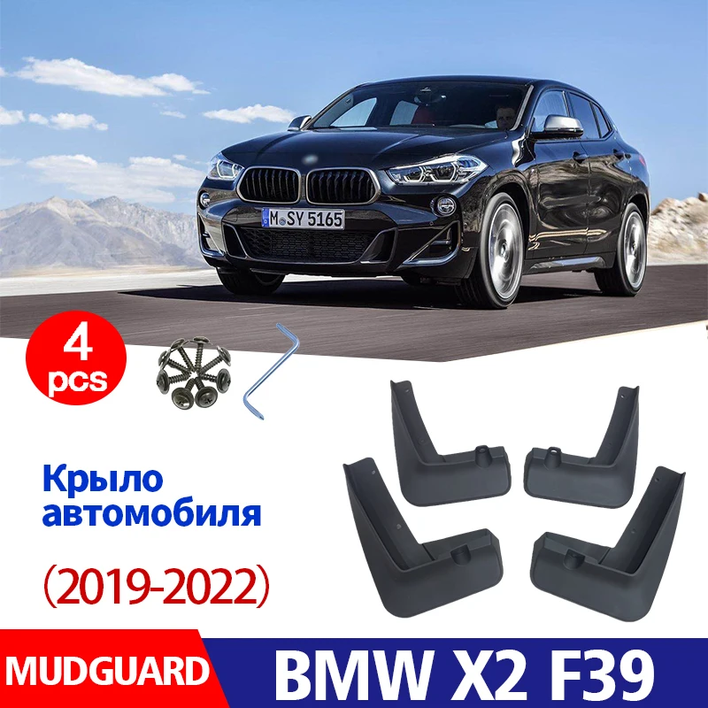 

2019-2022 FOR BMW X2 Mudguard F39 Mudguards Fender Mud Flap Guard Splash Mudflaps Car Accessories Auto Styline Front Rear 4pcs