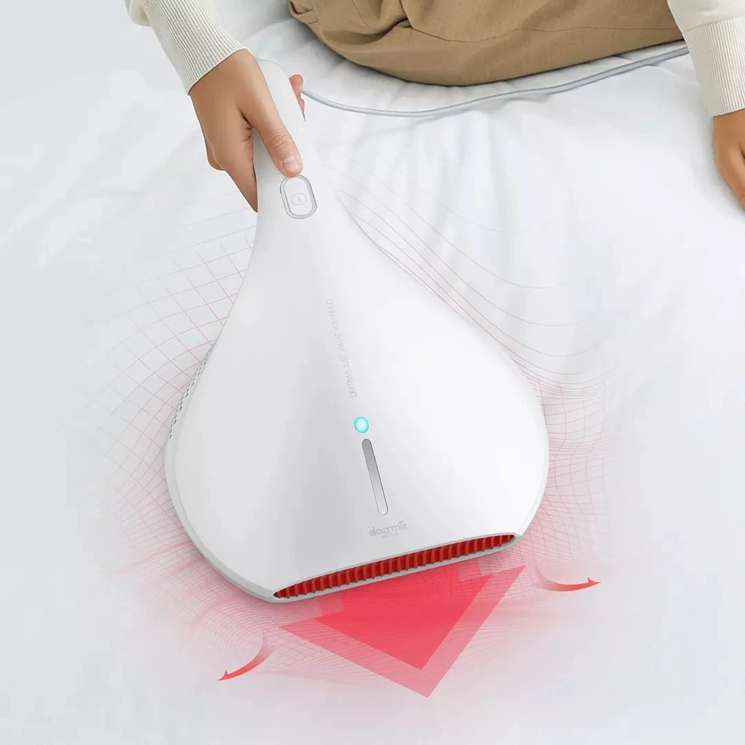 El más nuevo aspirador Deerma de mano antipolvo HEPA aspirador UV ácaros mata 13KPA para cama colchón almohada sofá