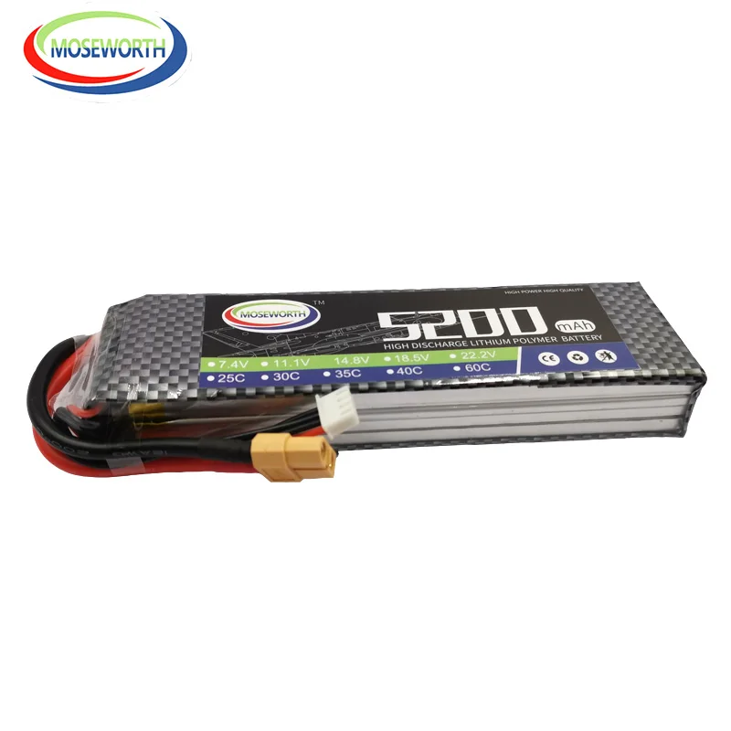 3S RC LiPo Battery 11.1V 5200mAh 30C LiPo 3S For RC Airplane Drone Helicopter Boat Traxxxas 1/10 Car Slash 4x4 Vxl Batteries 3S