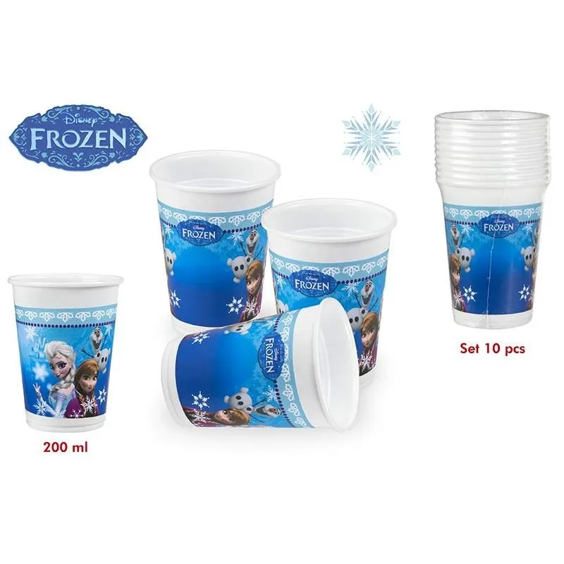 Pack of 1000 200ml Frozen cups-details and gifts guests weddings, communes, birthday parties Outlet wholesale