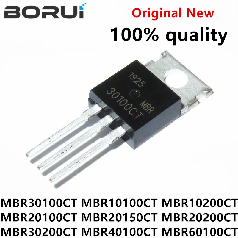 10pcs MBR30100 TO220 MBR30100CT TO-220 MBR10100CT MBR10200CT MBR20100CT MBR20150CT MBR20200CT MBR30200CT MBR40100CT MBR60100CT