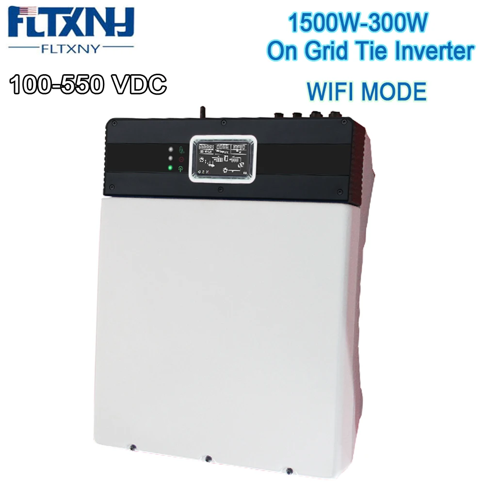 

FLYT1500W 3000W Solar Power On Grid Inverter 120V 230V 100-550 VAC Wifi Mode 1.5KW 2.2KW 3KW Grid Tie Inverter for Solar Pannel