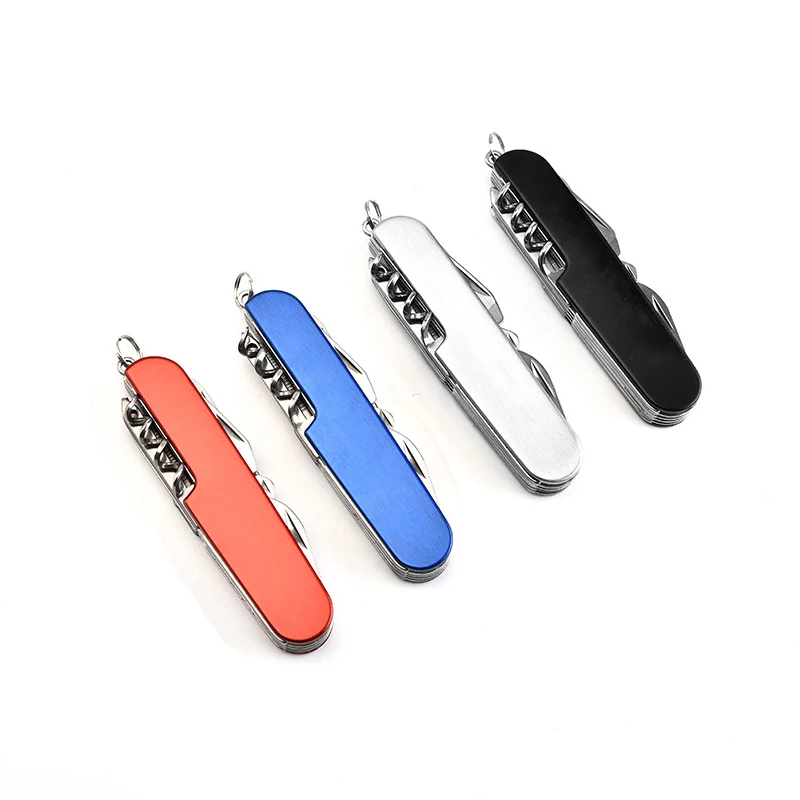 Versatile Swiss folding knife,  Portable multifunctional folding knife,  Outdoor tool knife.