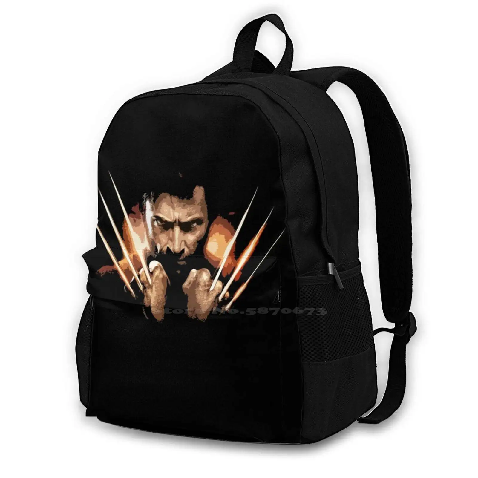 The Fashion Travel Laptop School Backpack Bag X Men Abstract Photoshop Effect Arty